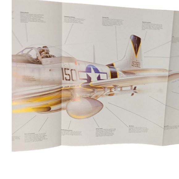 Gatefold Book of World War II Warplanes 36 Pull-Out Gatefolds Hardcover 1995 HC - Picture 6 of 12